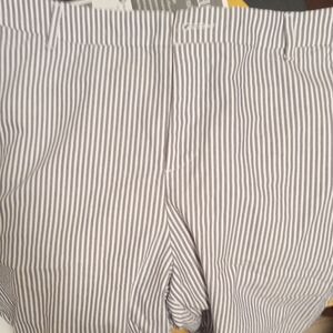 Croft & Barrow Blue and White Striped Shorts